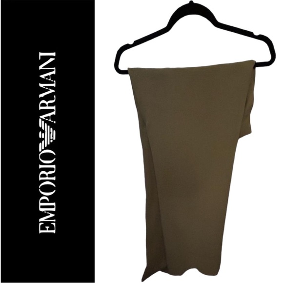 Emporio Armani yellowish/Beige Gold Pant Suit Size 42 Italian 100% Virgin wool - Picture 8 of 8